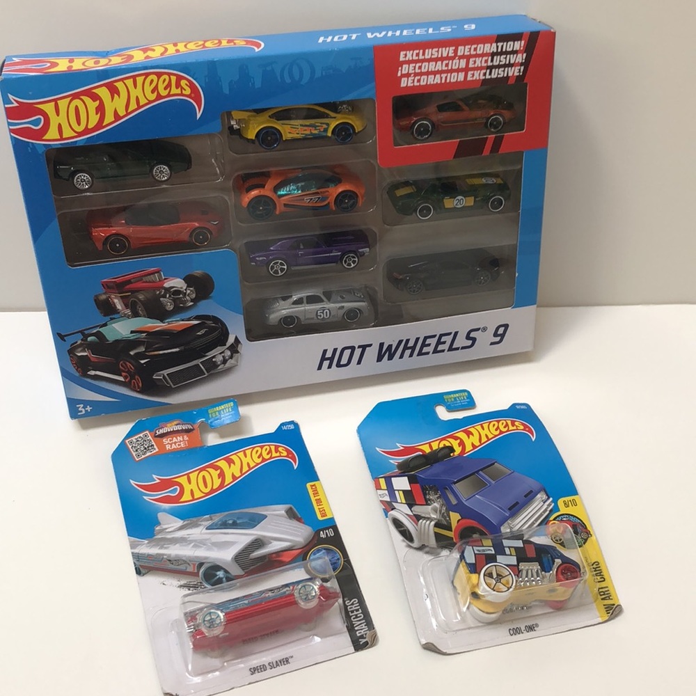 Hot Wheels 9 PLUS 2 Single Cars! NEW!!